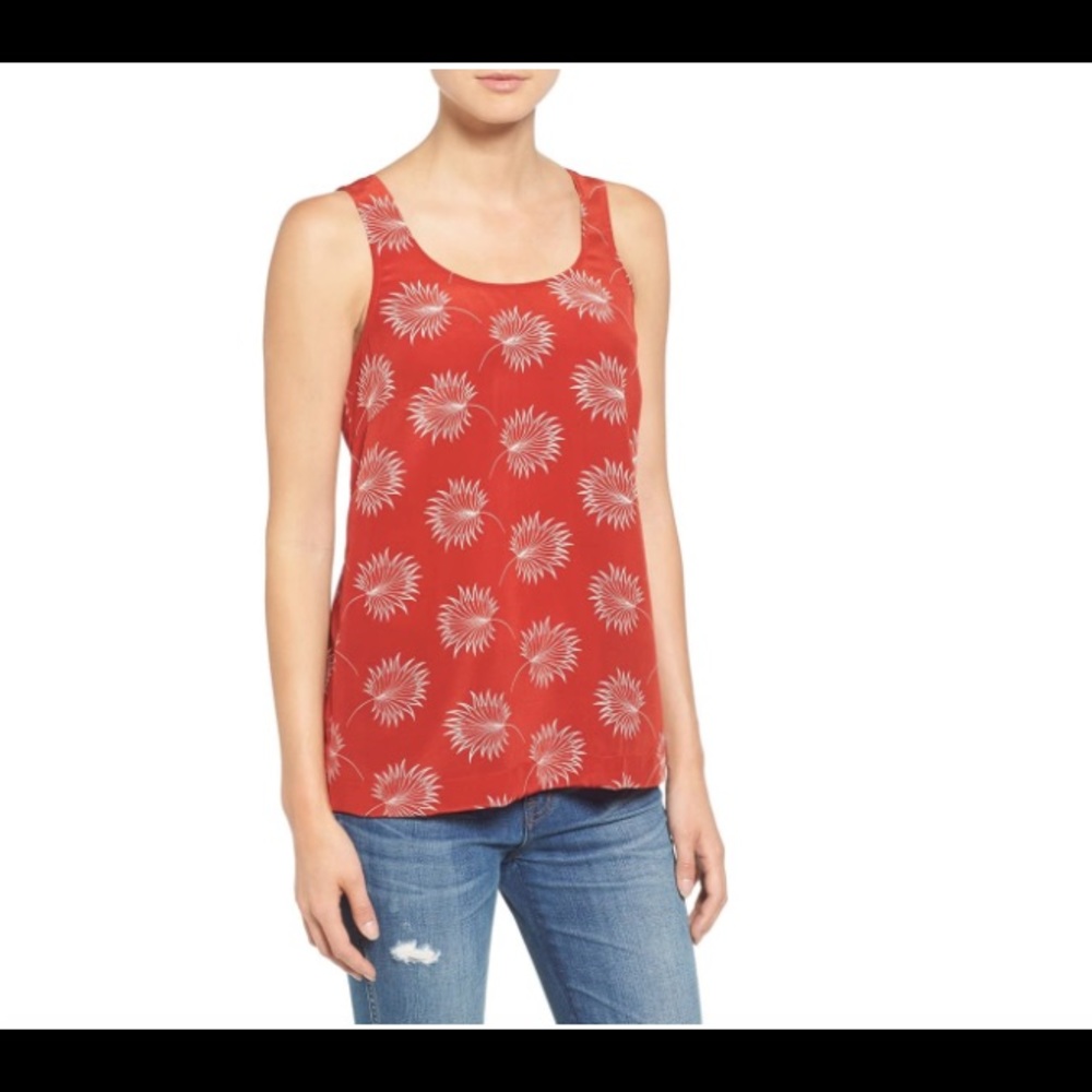 Madewell Silk Lookout Tie Back Tank